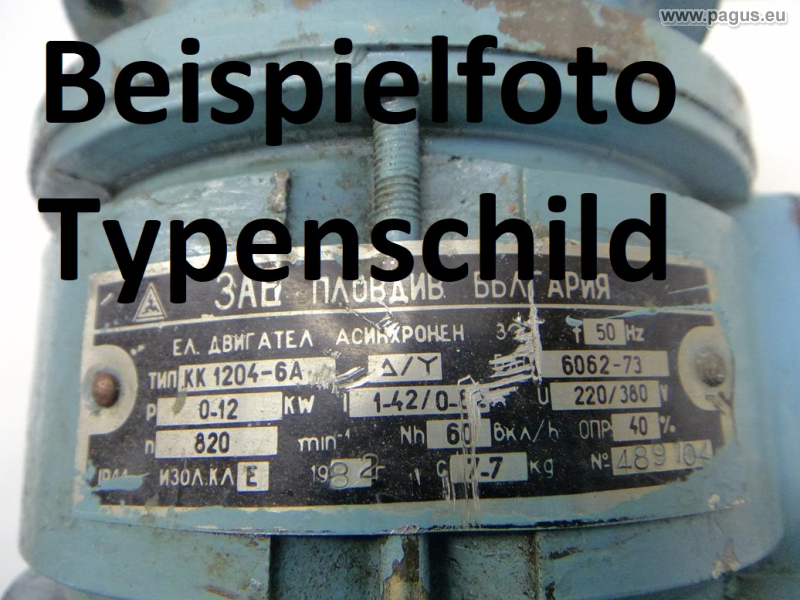 Elektromotor mit Bremse 0,12 kW, 820 U/min - gebrauchte und neu