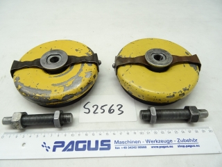 Maschinenfüße Ø 128 x 50 mm, 2 Stück