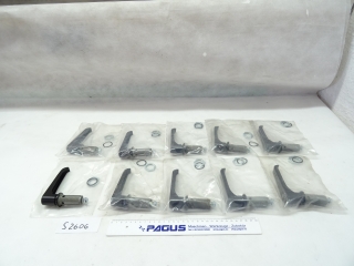 Klinkengriff ohne Schließung, 10 Stück