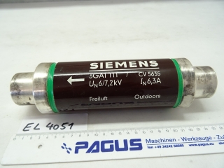 Hochspannungs-Sicherung 6 / 7,2 kV, 6,3 A