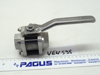 MECAFRANCE Edelstahl-Kugelhahn