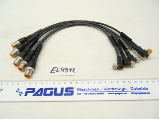 Verbindungskabel mit Stecker und Buchse EVC225, 5 Stück