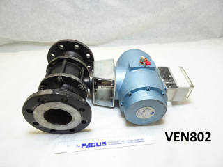 MECAFRANCE Flanschkugelhahn mit pneum. Antrieb